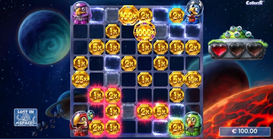 Recurso Lost in Space Coin Game em Pirots 4