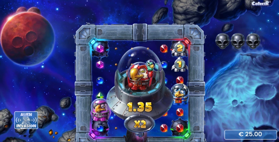 Recurso Space Bandit de Pirots 4 durante Alien Invasion